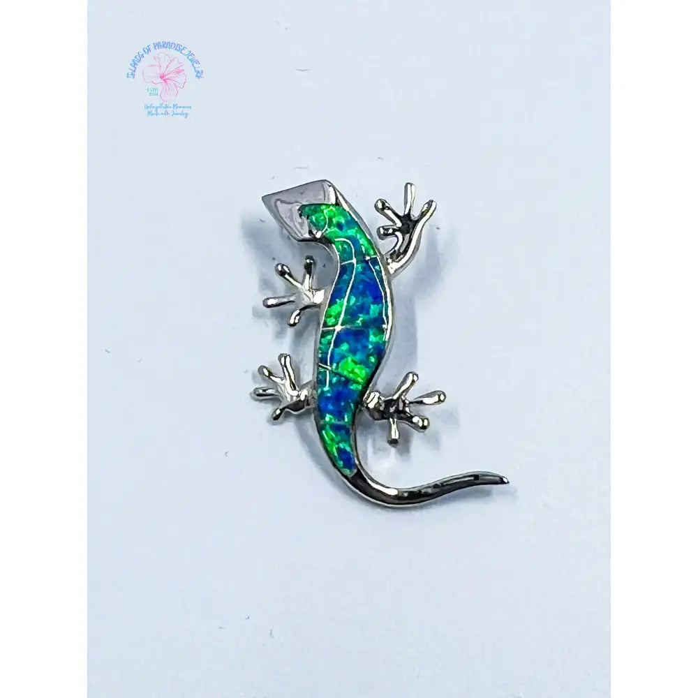 925 Sterling Silver Opal Lizard