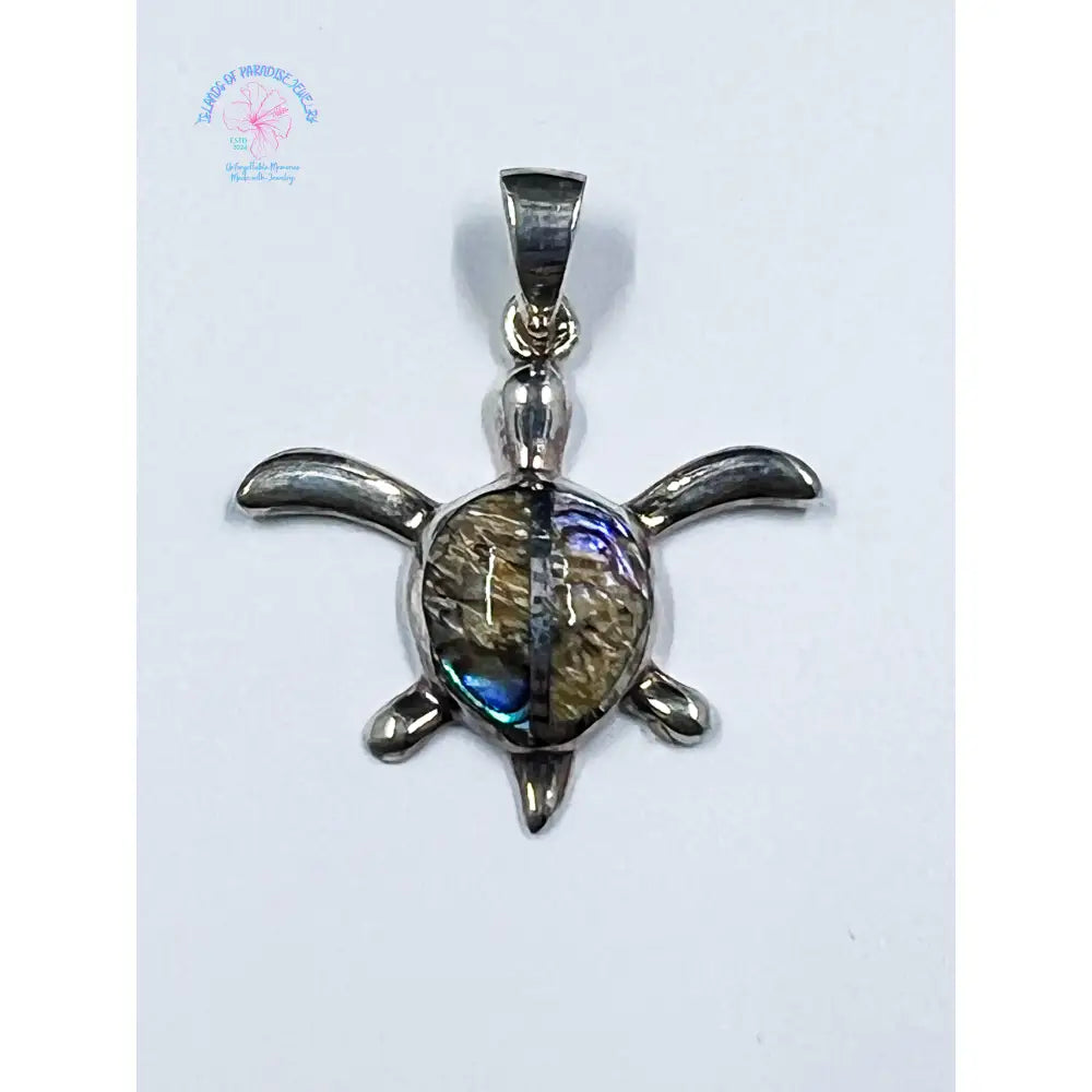 925 Sterling Silver Turtle With Chestnut Shell