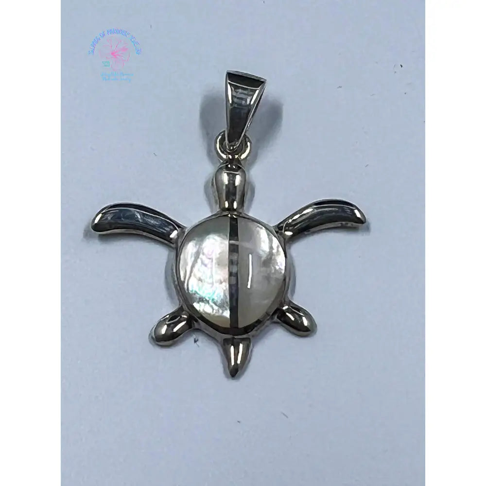 925 Sterling Silver Turtle With White Shell