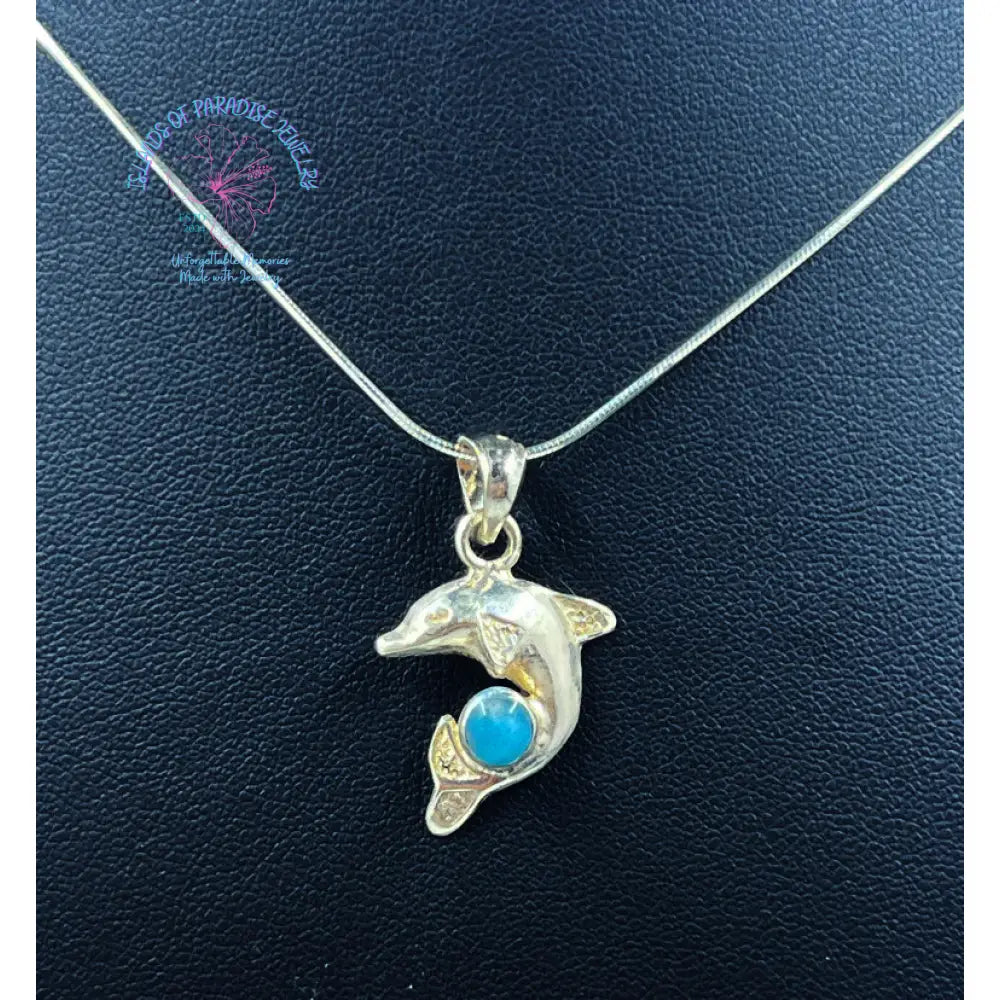 Larimar Dolphin Pendant