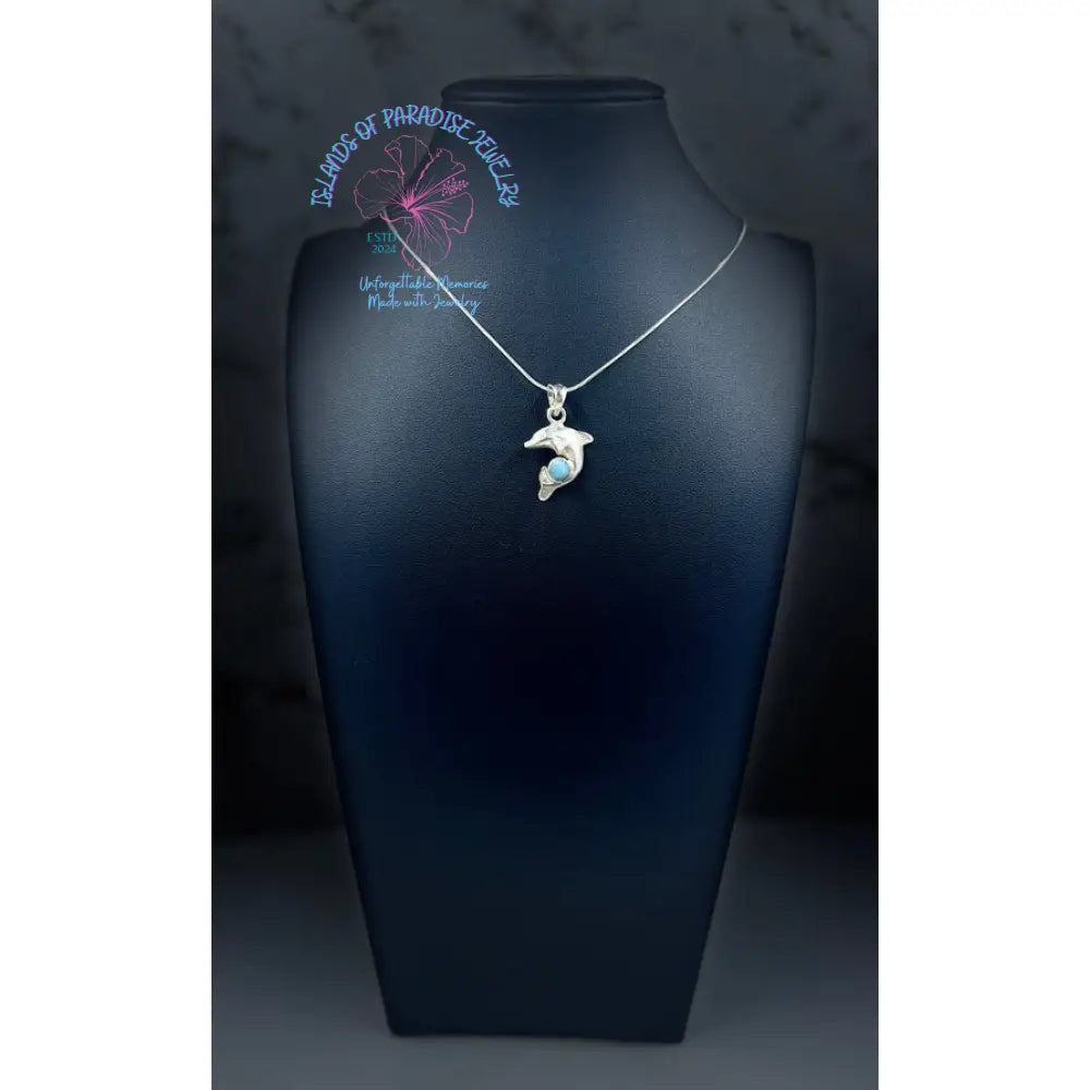 Larimar Dolphin Pendant