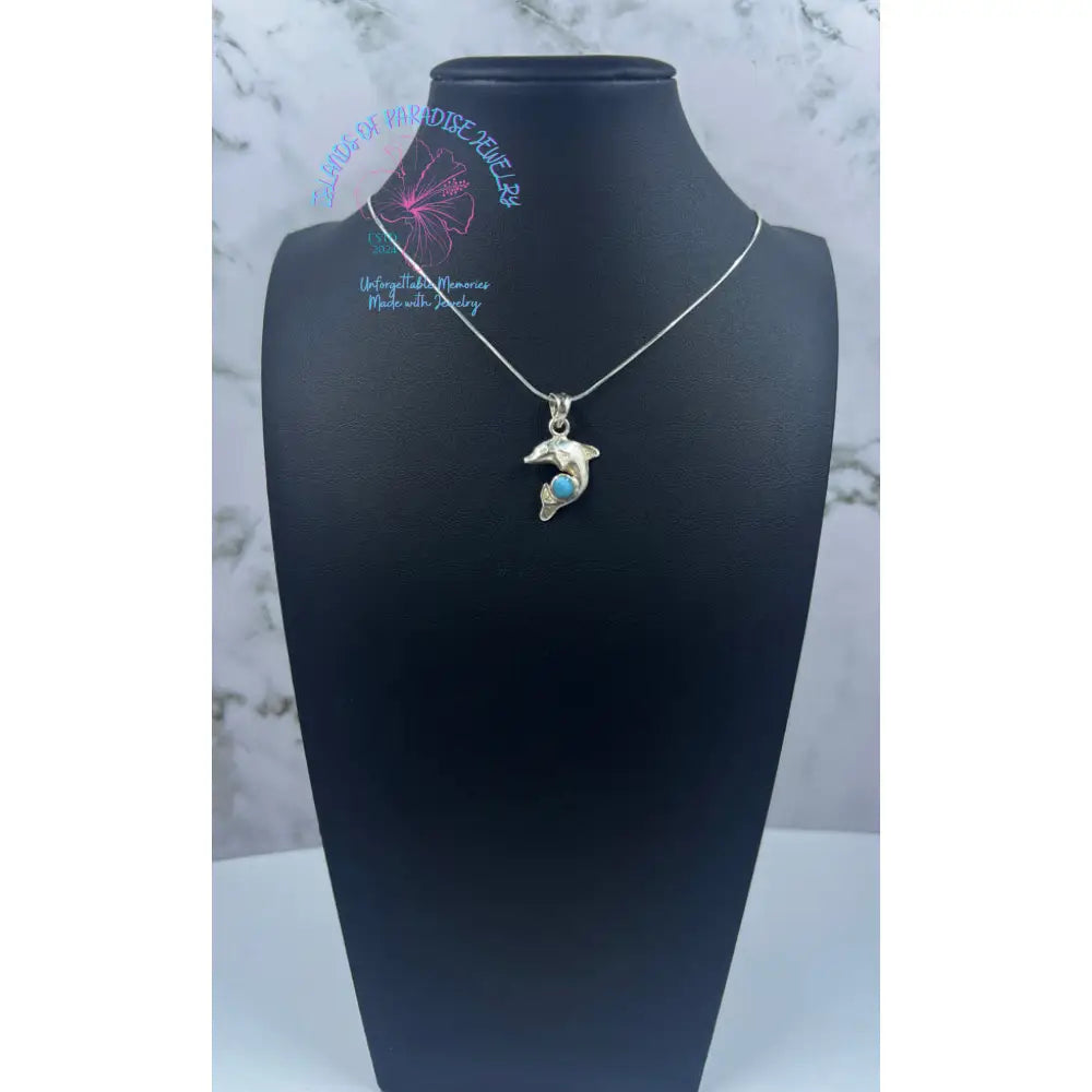 Larimar Dolphin Pendant