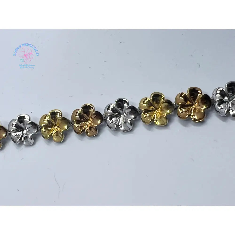Sterling Silver Multi Metal Colored Bracelet