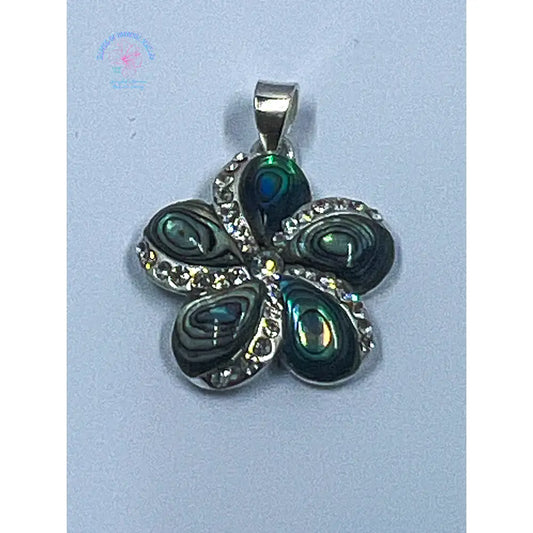 925 Sterling Silver Abalone Shell Flower