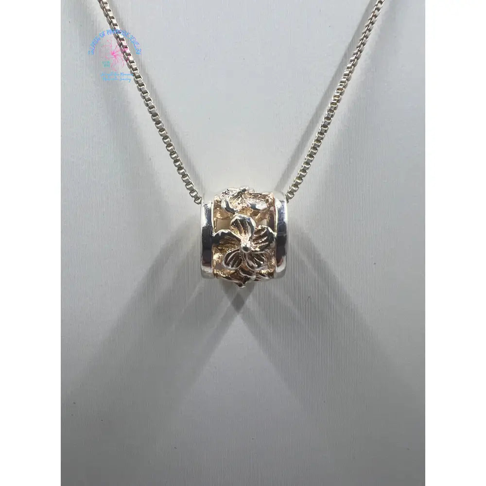 925 Sterling Silver Hawaiian Barrel Pendant