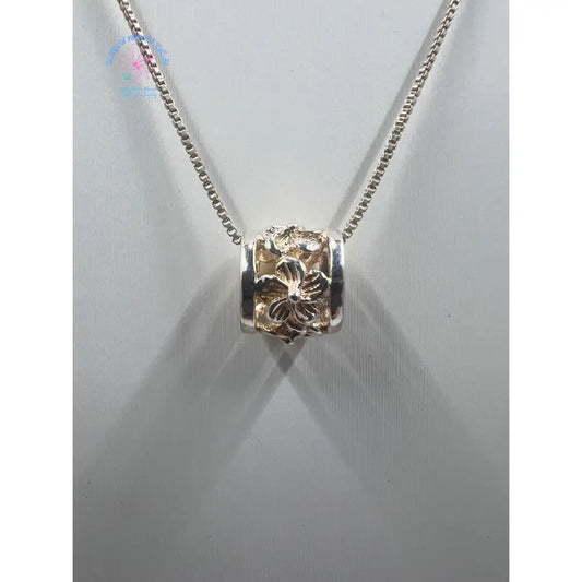 925 Sterling Silver Hawaiian Barrel Pendant