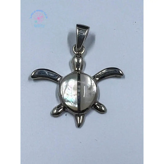 925 Sterling Silver Turtle With White Shell