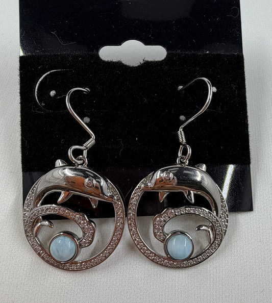 Dolphin 925 Sterling Silver Earrings