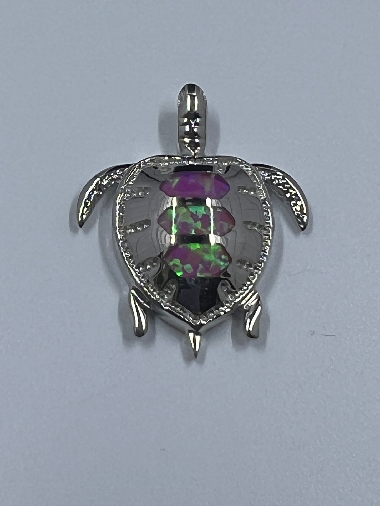 925 Sterling Sliver with Purple Shell