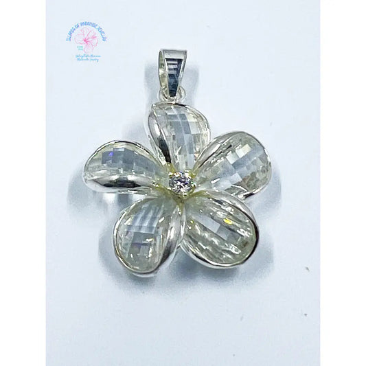 Sterling Silver White Flower